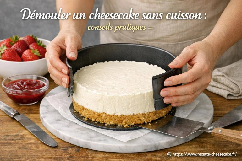 Démouler un cheesecake sans cuisson : comment réussir facilement ?