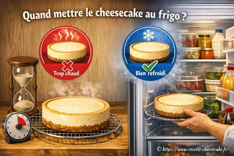 Quand mettre le cheesecake au frigo pour une conservation optimale ?