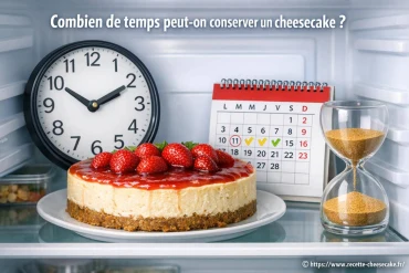 Combien de temps peut-on conserver un cheesecake sans risque ?