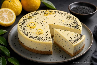 Cheesecake yuzu et sésame noir : recette gourmande et facile à réaliser