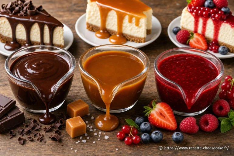 Sauces maison : chocolat, caramel ou fruits rouges pour sublimer un cheesecake ?