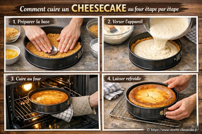 Comment cuire un cheesecake au four étape par étape