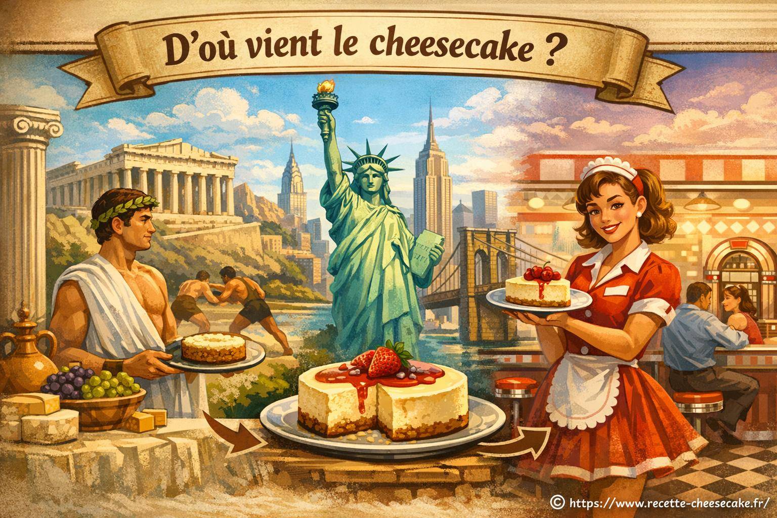 D'où vient le cheesecake et quelle est son histoire ?