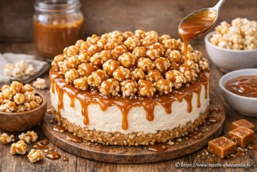 Cheesecake popcorn caramel sans cuisson : la recette gourmande à tester