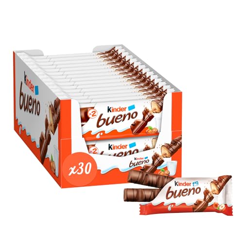 Kinder Bueno - Fine Gaufrette Enrobée de Chocolat au Lait av